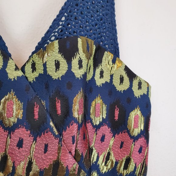 Anthro HD in Paris Yana Jacquard Peplum top (430) - Picture 4 of 11